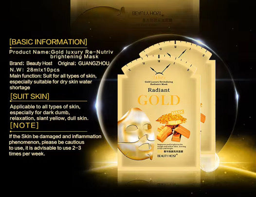 24k Gold Brightening Facial Mask