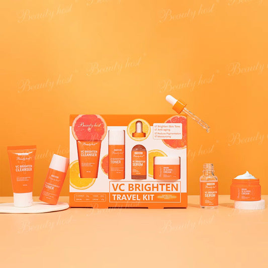 Dark Spot Remover VC Brightening Facial Revitalizing Skin Care Kit 4 Piece Set in Gift Box