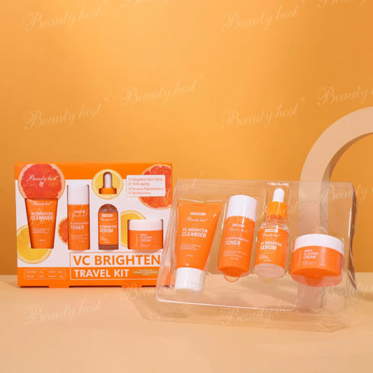 Dark Spot Remover VC Brightening Facial Revitalizing Skin Care Kit 4 Piece Set in Gift Box