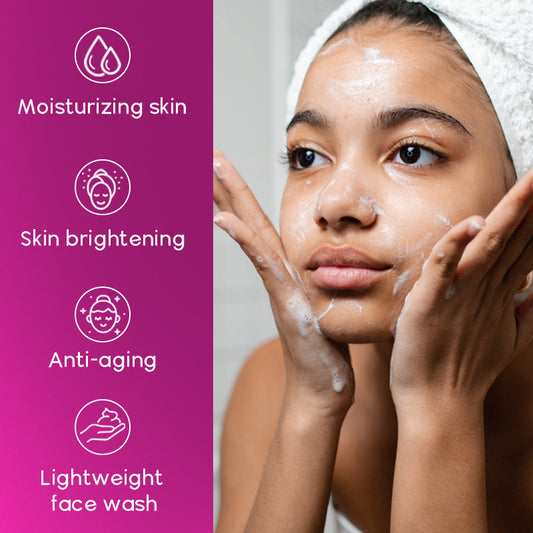Skin brightening facial cleanser