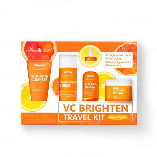 Dark Spot Remover VC Brightening Facial Revitalizing Skin Care Kit 4 Piece Set in Gift Box