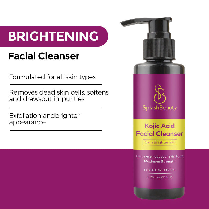 Skin brightening facial cleanser